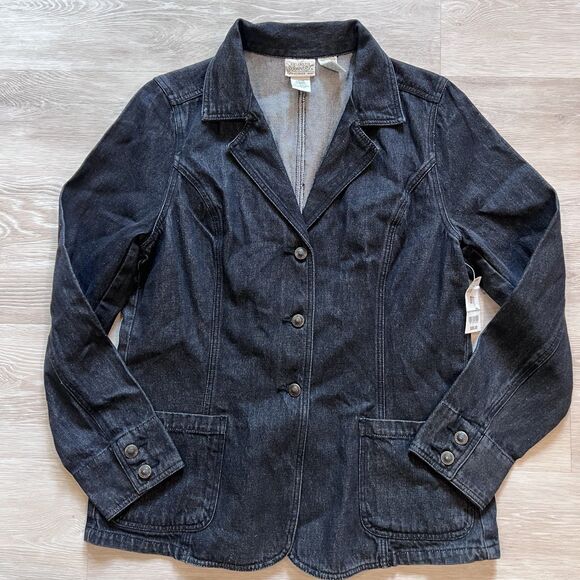 St. John's Bay Vintage Women's Denim Jacket-Size L - Picture 1 of 8